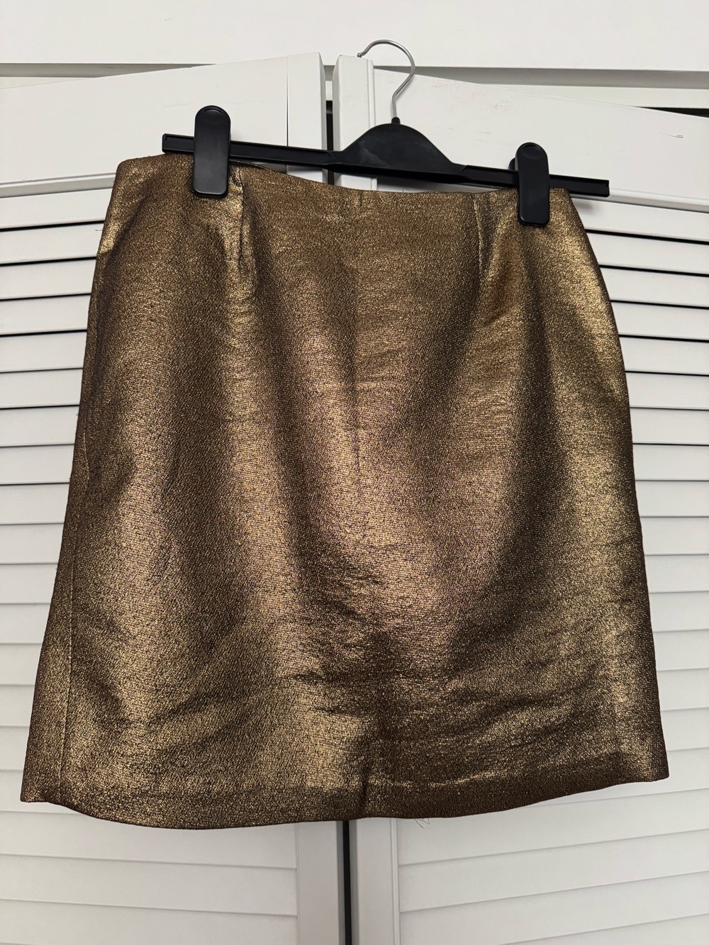 Cluny Metallic Gold Mini Skirt 6